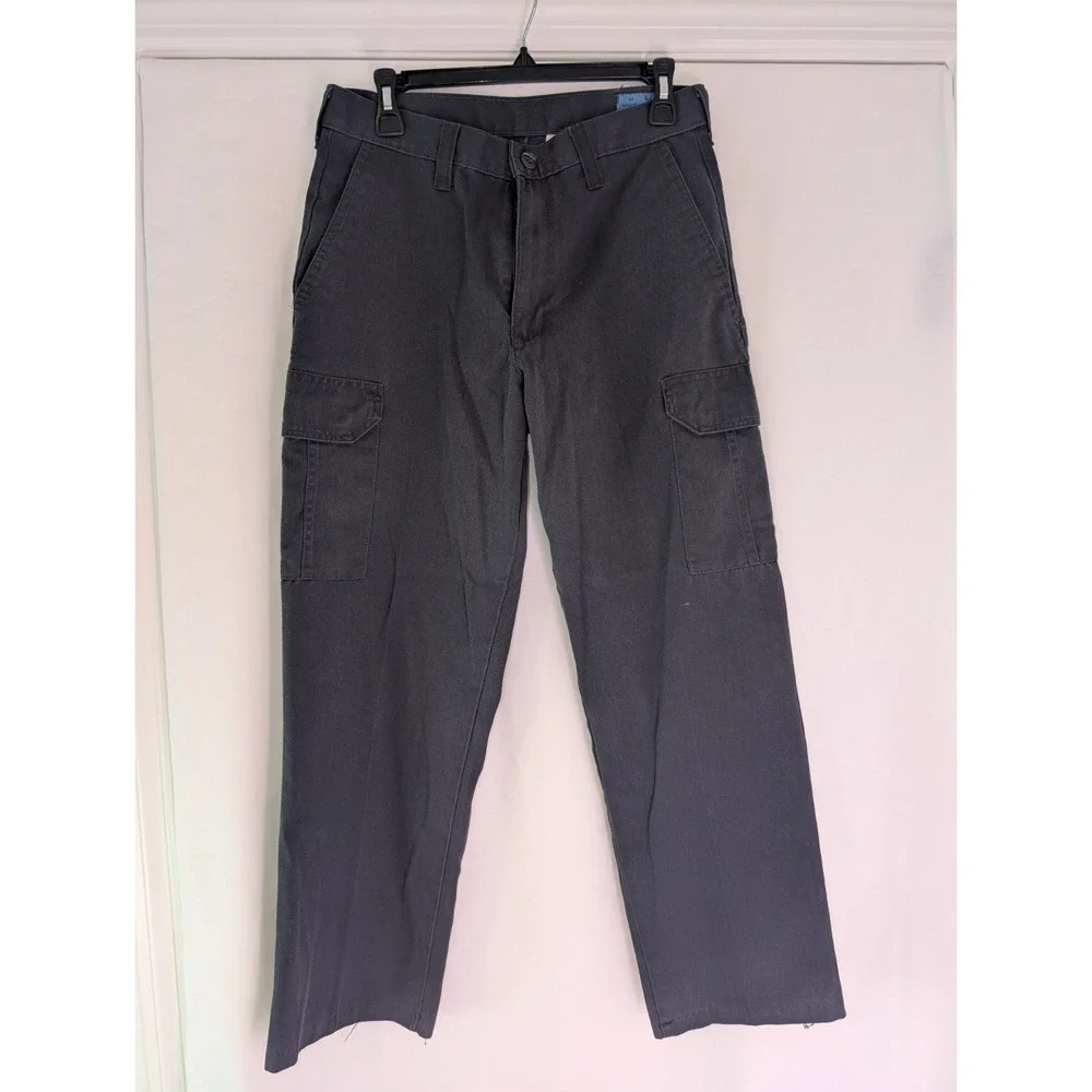 Cintas Work Pants  Comfort Flex Charcoal Gray Cargo 29x29 #270-33